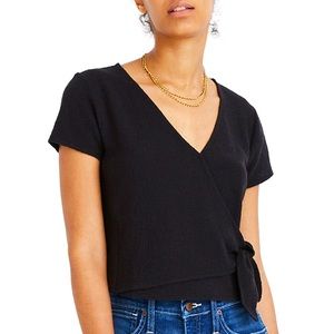 🔥Madewell 🔥Texture & Thread Wrap-Tie Top